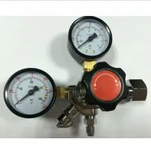 Экономичный CO2 двойной калибровочный регулятор с 1/4 &quotMFL контрольным клапаном