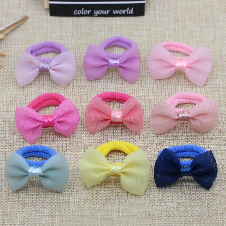 Isnice лук резинки для волос девушка украшения высокое качество цветок кружева