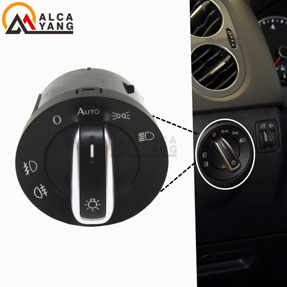 Для VW Golf MK 5 6 Plus Jetta 3 Touran Tiguan Caddy Passat B6 CC RABBIT 5ND941431B 5ND941431B Хромированная фара противотуманная фара переключатель