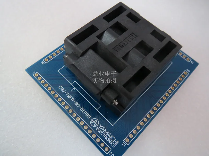 Раскладушка QFP80/DIP Φ расстояние YAMAICHI 0 65 мм IC Сжигание сиденья Адаптер