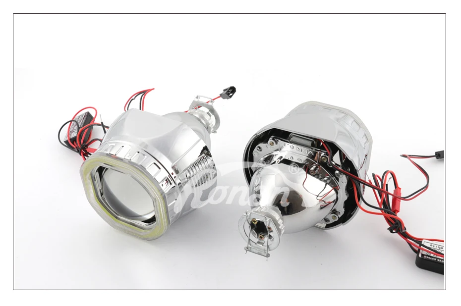 Ронан 2,5 Bi Xenon мини-Ver8.1 объектив проектора светодиодный с квадратной cob-матрицей глаза CNlight H1 лампы Стайлинг для автомобиля фары H1 H4 H7
