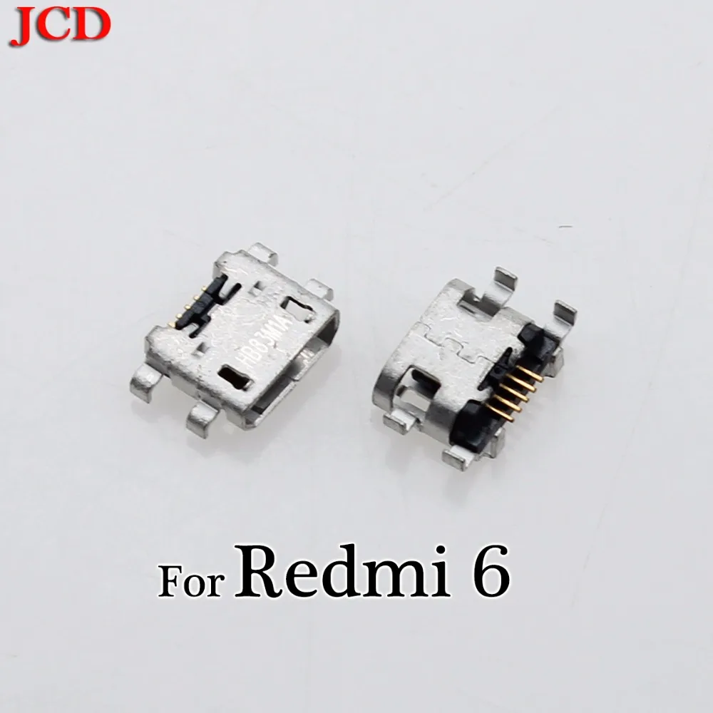 JCD Micro USB разъем 5pin для зарядки Xiaomi Redmi 3s 4A 4X 5 5A plus 6 порт Зарядка данных