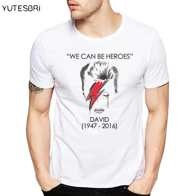 Всемирно известные певцы Давид Боуи мужская и женская футболка Классическая