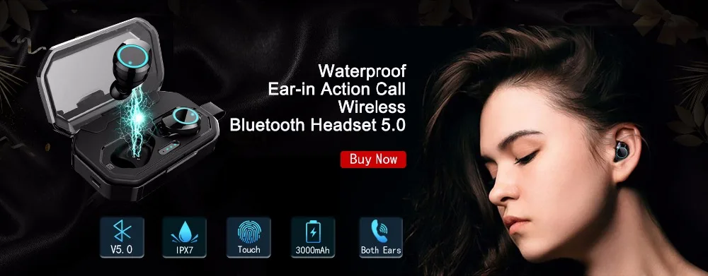 Nasin X8 TWS Новые беспроводные Bluetooth 5,0 наушники с глубоким басом водонепроницаемые наушники с микрофоном зарядная коробка для телефона ПК