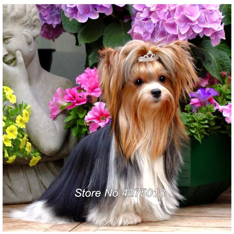 Мозаика ручной работы Собака Йоркширский терьер алмазная живопись 5d Вышивка