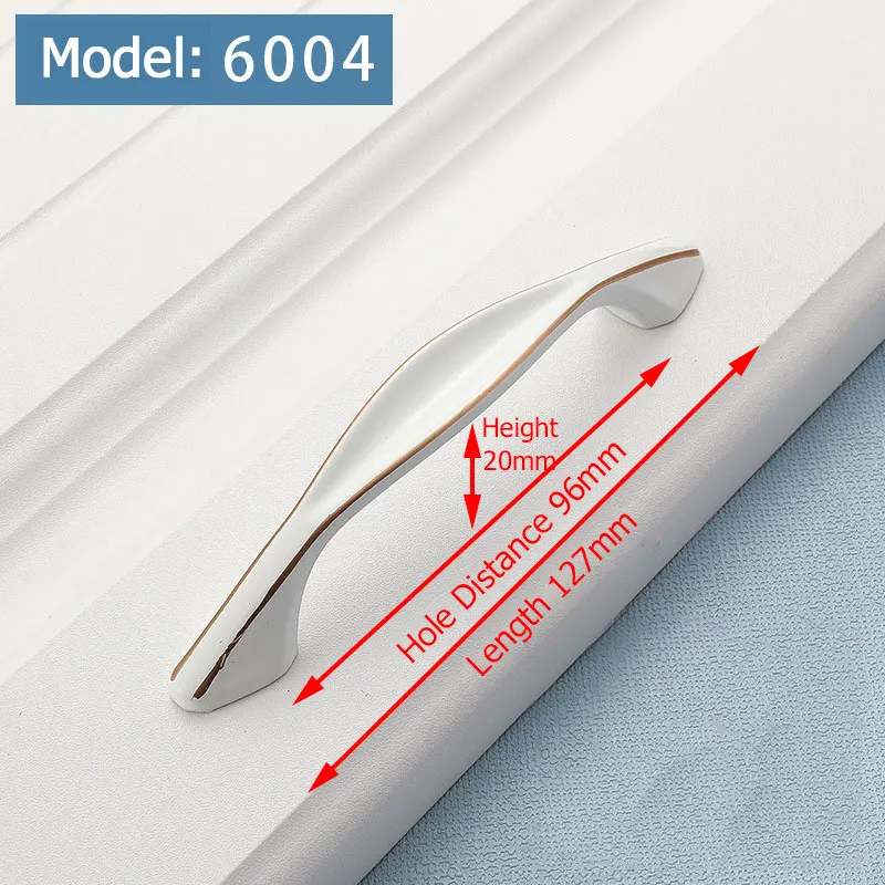 Handle-6004-96 KAK цвета слоновой кости для кухонного шкафа ручки Европейский стиль двери шкафа ручки для выдвижных ящиков мода солидная мебель металлическая ручка - Цвет: Handle-6004-96