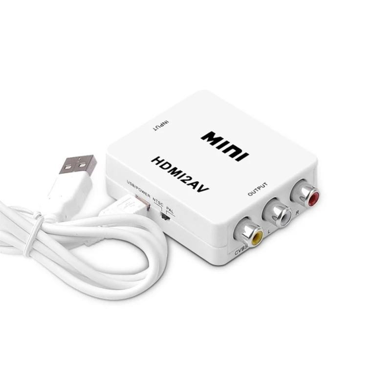 Переходник Mini HDMI-AV 3RCA переходник с высокой четкостью Plug-and-play для аудио и видео