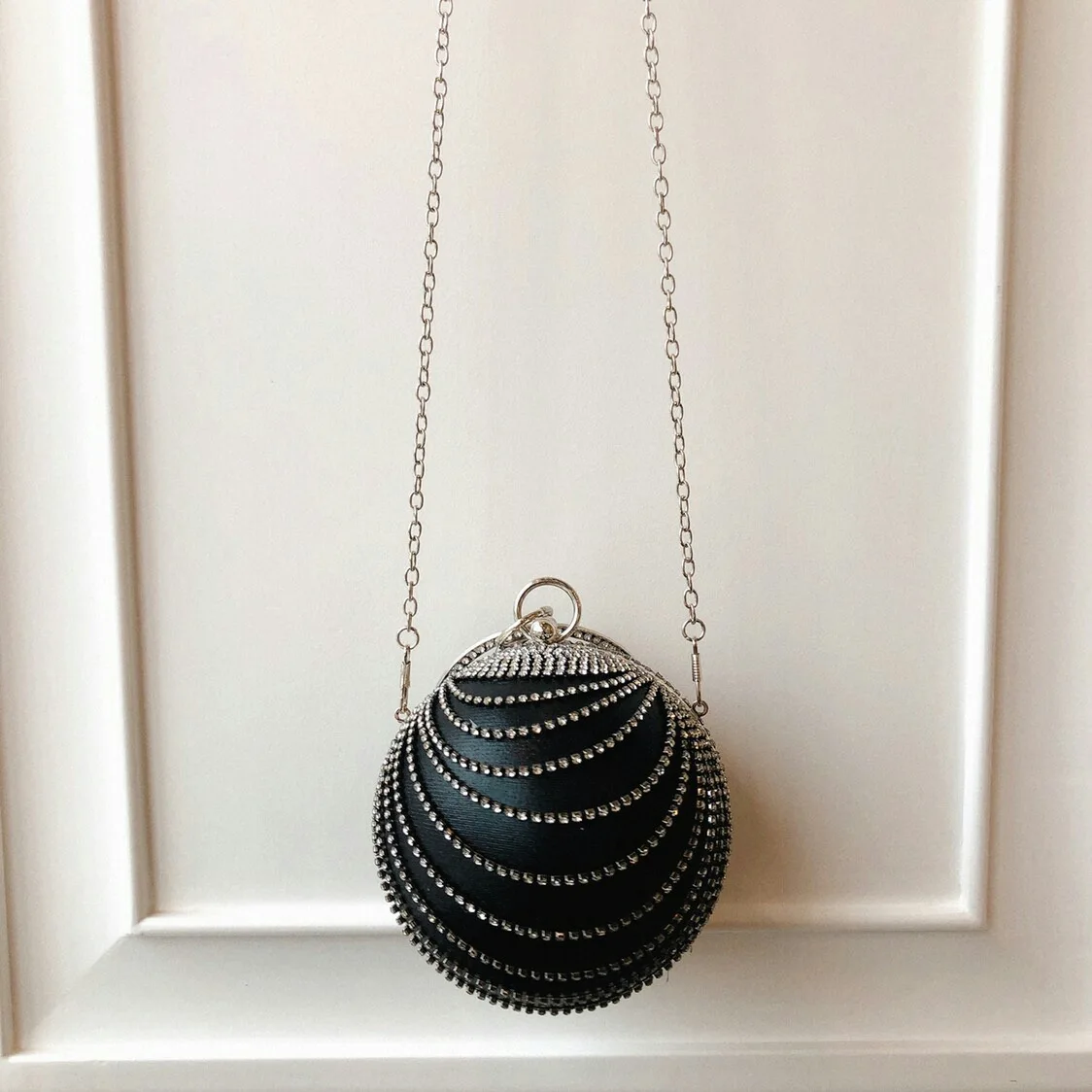 Сумка женская сферическая для вечеринок с бриллиантами 2 цвета | Багаж и сумки