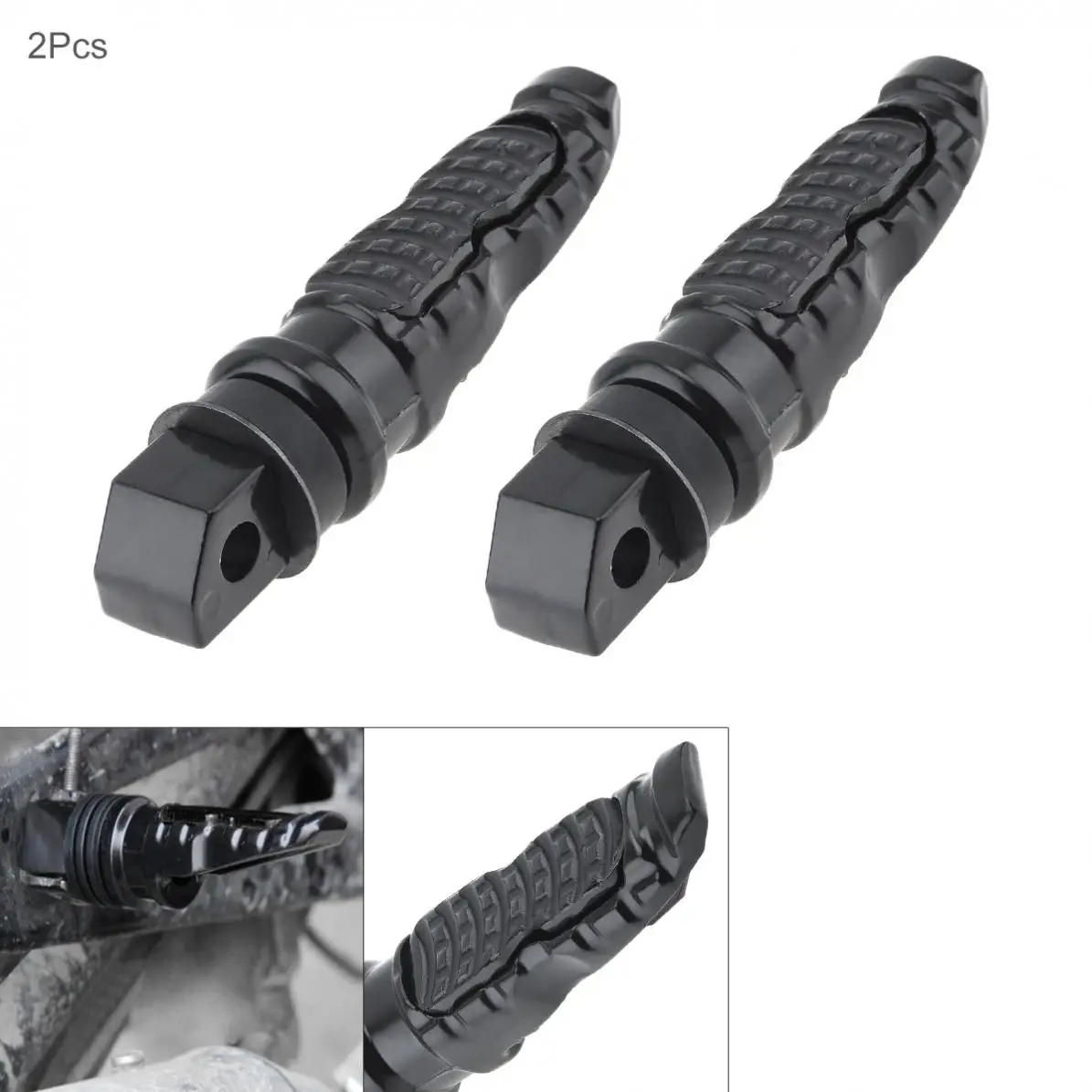 

2pcs Durable Universal Metal Motorbike Motorcycle Shell Foot Pedal
