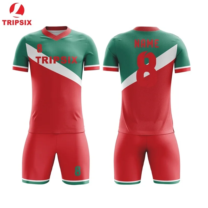 Новое поступление 2019 Красочные мужские футбольные комплекты Джерси с принтом на