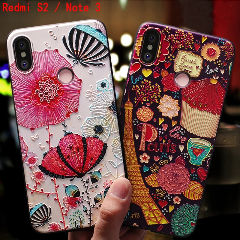 Роскошный чехол YonLinTan для Xiomi Xiaomi Redmi s2 S 2 / Note 3 note3 pro 3pro мягкий силиконовый милый 3D