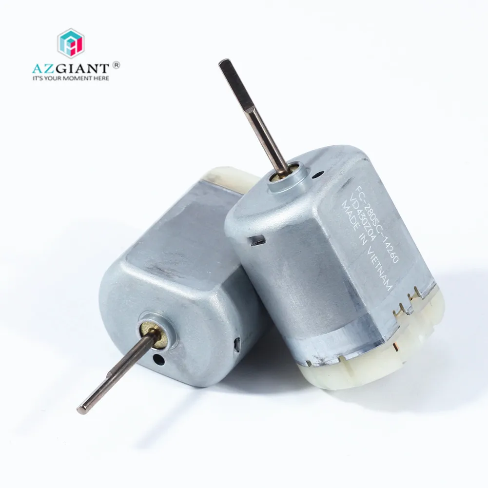 2 шт. AZGIANT FC-280SC-14260 DC 12 В 6800 об/мин мини углеродная щетка 280 замок двери автомобиля двигатель D cut вал двигатель FC 280SC 14260
