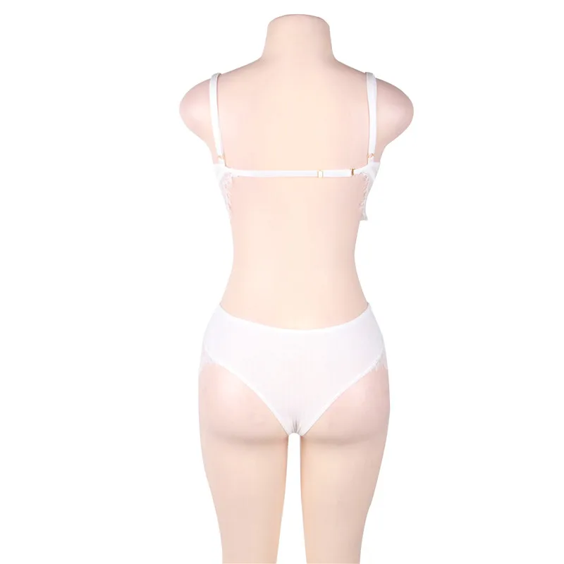 Comeondear Komplety Bielizny искушение 2 шт комплекты бюстгальтеров, нижнее белье плюс размер женское нижнее белье сексуальный кружевной бюстгальтер комплект нижнего белья RK80506