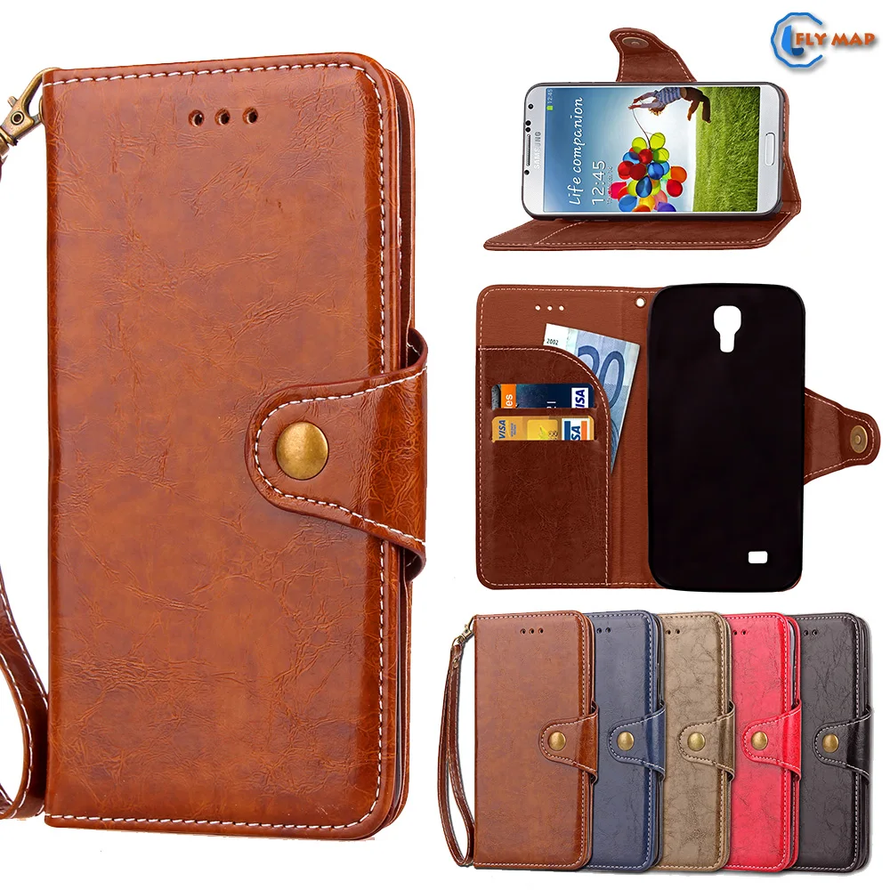 Чехол для Samsung Galaxy S4 Mini 4S S4mini SM i9192 i9195 кошелек Флип телефон PU кожаный чехол GT i9190