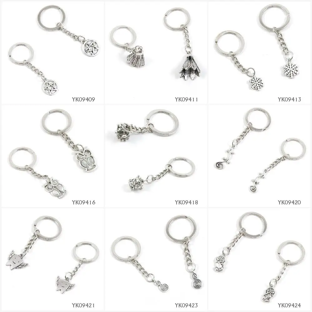 Металлический Античный Серебристый Брелок для ключей брелок звезда давида