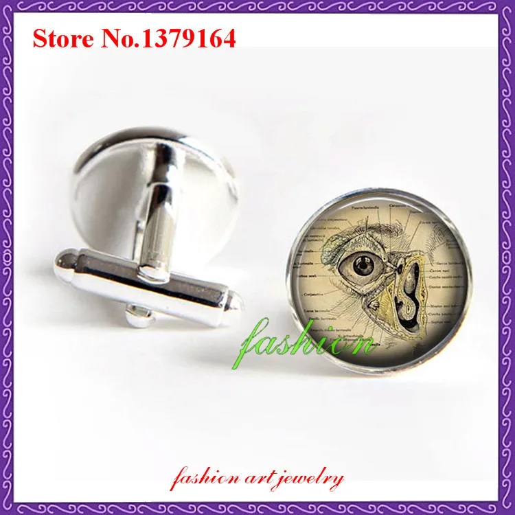Запонки с анатомией человека запонки горла готические ювелирные изделия доктор