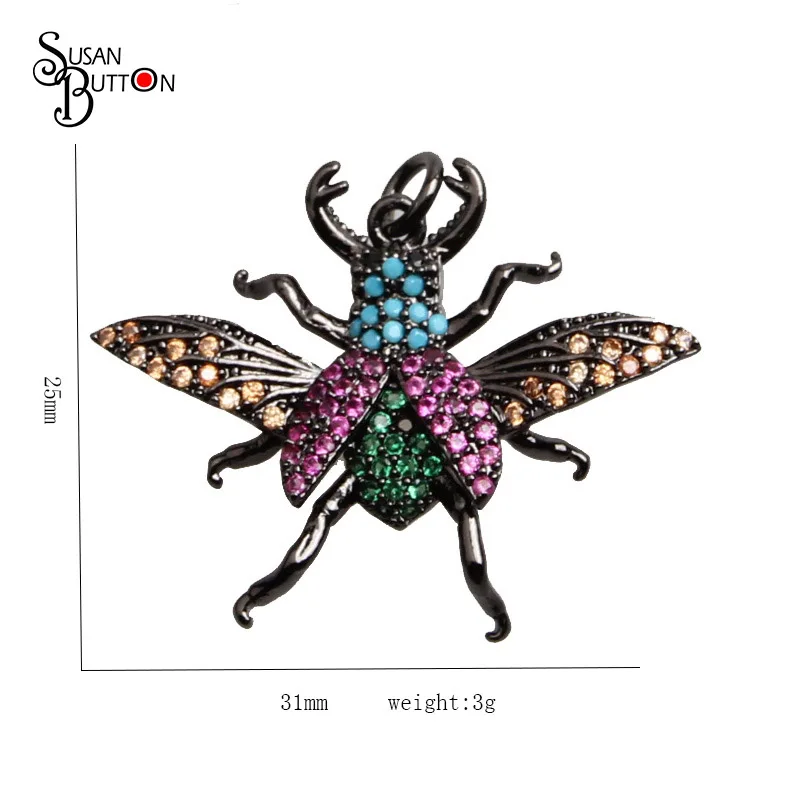 2018 летние трендовые микроподвески в виде пчелы подвески из кубического циркония