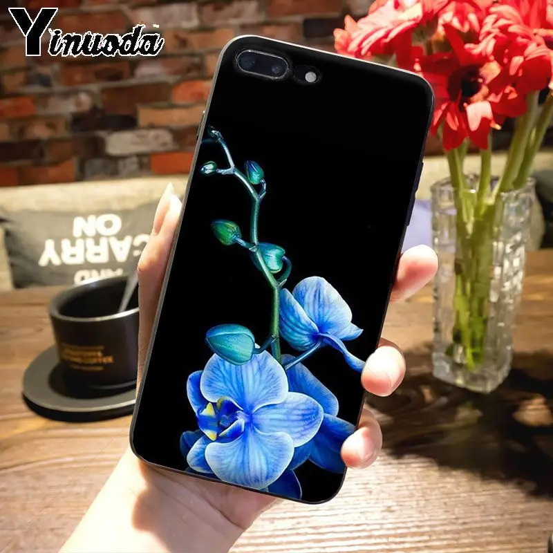 Yinuoda цветы орхидеи красочные Роскошные модные 2D чехол для телефона для iPhone 7plus X 6 6S 7 xs max xr 8 8Plus 5S 11pro чехол