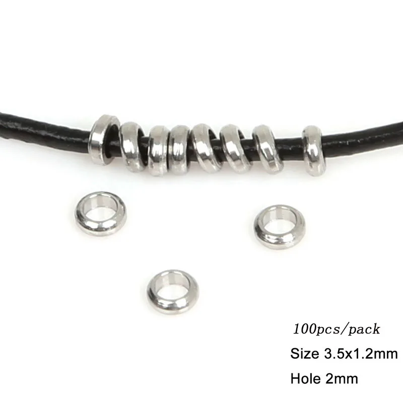 Бусины-разделители из нержавеющей стали для изготовления ювелирных изделий