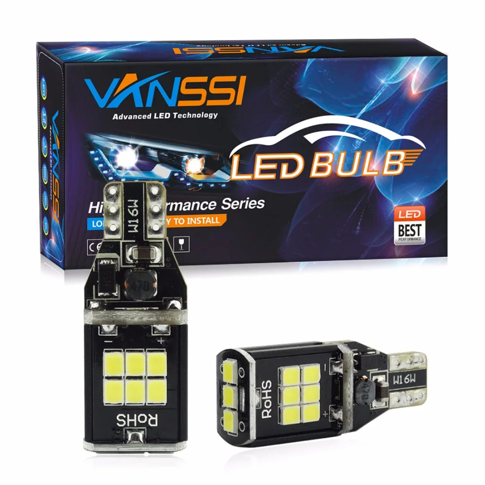 4x T15 W16W светодиодный светильник CANBUS без ошибок 921 915 светодиодный высокомощный резервный сигнальный светильник заднего хода