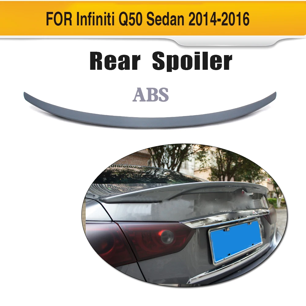 Углеродное волокно авто спойлер антикрыло на крышу для Infiniti Q50- автомобильный стикер, спойлер
