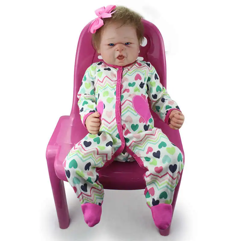 20 Inch полный силиконовая кукла младенец Моделирование Baby Doll новорожденных