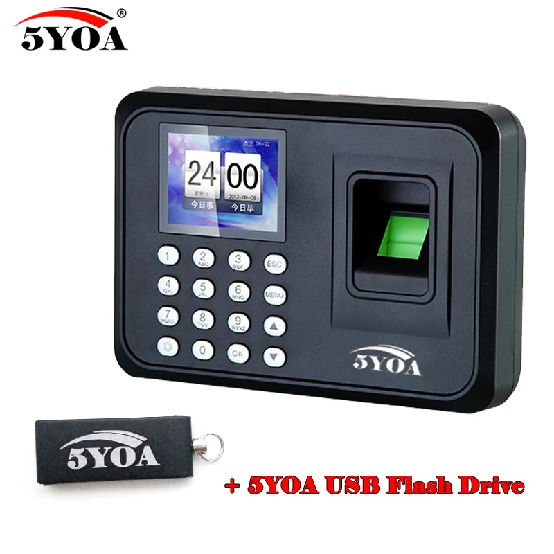 A01FY + usb флеш накопитель биометрический сканер отпечатков пальцев время