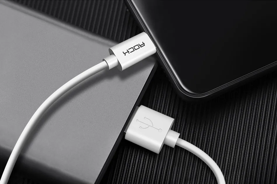 ROCK USB C кабель для samsung Galaxy S9 USB кабель для быстрой зарядки типа C кабель для передачи данных для Xiaomi mi6 Oneplus 6 USB-C кабель