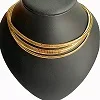 GOLD Женское колье из нержавеющей стали, ожерелье с цепочкой, Золотое ювелирное изделие, цепь в виде змеи 4-8 мм для девочек, подарок 4-8 мм - Окраска металла: GOLD