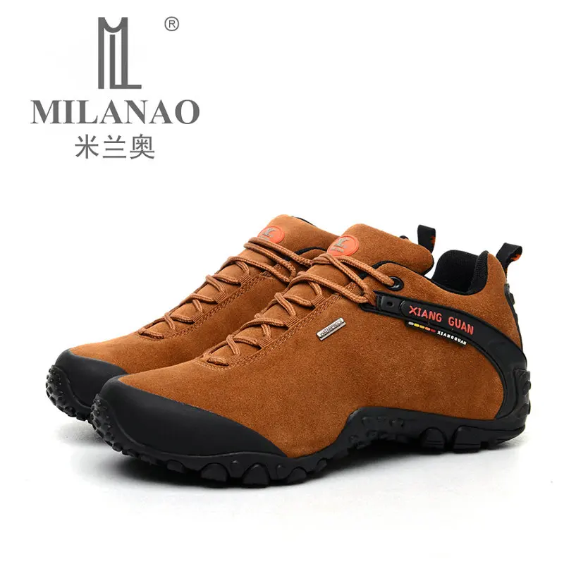 MILANAO brand outdoor men Canvas shoes slip-resistant waterproof Sneaker sports high quality | Обувь