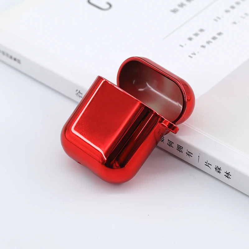 AirPods беспроводной покрытие сплошной цветной узор чехол для гарнитуры iPhone AirPods1