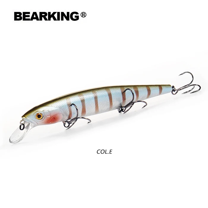 E BEARKING совершенное действие 19 цветов для искусственные рыболовные приманки 128 мм 23 г приостановление гольян воблеры crankbait - Цвет: E
