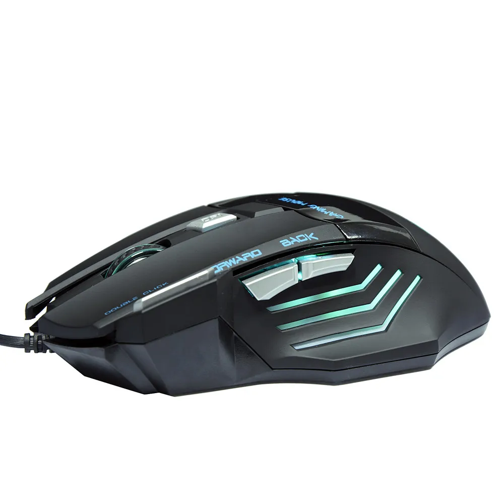 Продвижение 3200DPI Проводная игровая мышь светодиодный оптический 7D USB Pro Gamer