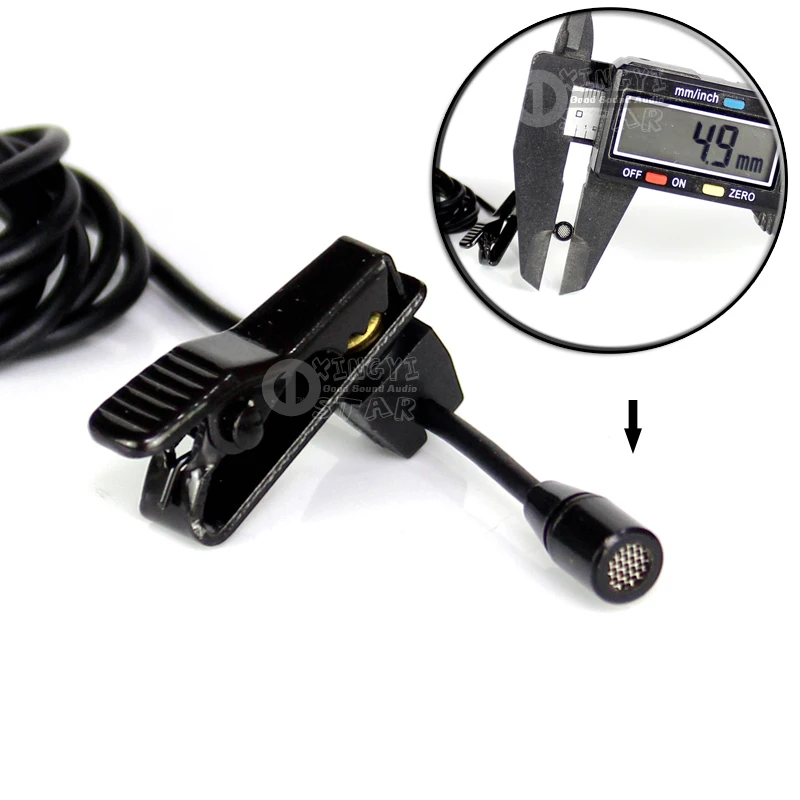 Петличный микрофон Mini XLR с 4 контактами зажим для микрофона микромикрофон