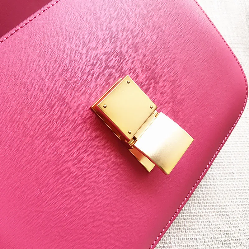 Bags for Women Tofu Wrapped Hand Rubbing Cow Skin Box Retro Small Square Bag Single Shoulder Oblique Bag Girl