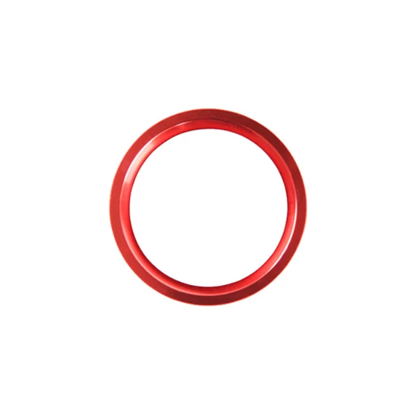 red ring Алюминиевый автомобильный Стайлинг двигатель кнопка запуска стоп кольцо Крышка Накладка для VW Jetta MK7 Passat B8 CC Touran Magotan - Название цвета: red ring