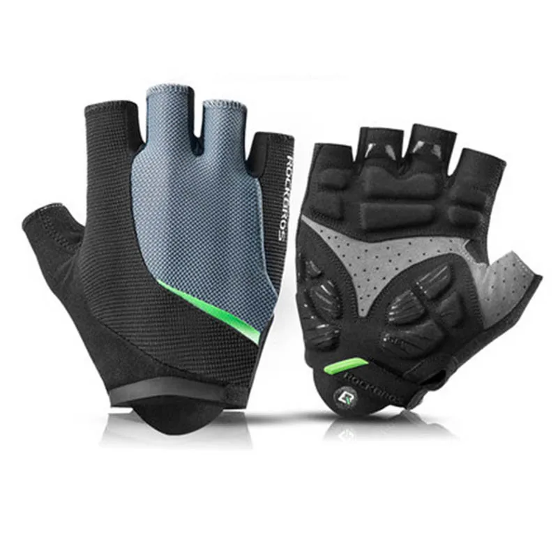 ROCKBROS велосипедные перчатки мужские полупальцевые силиконовые гелевые