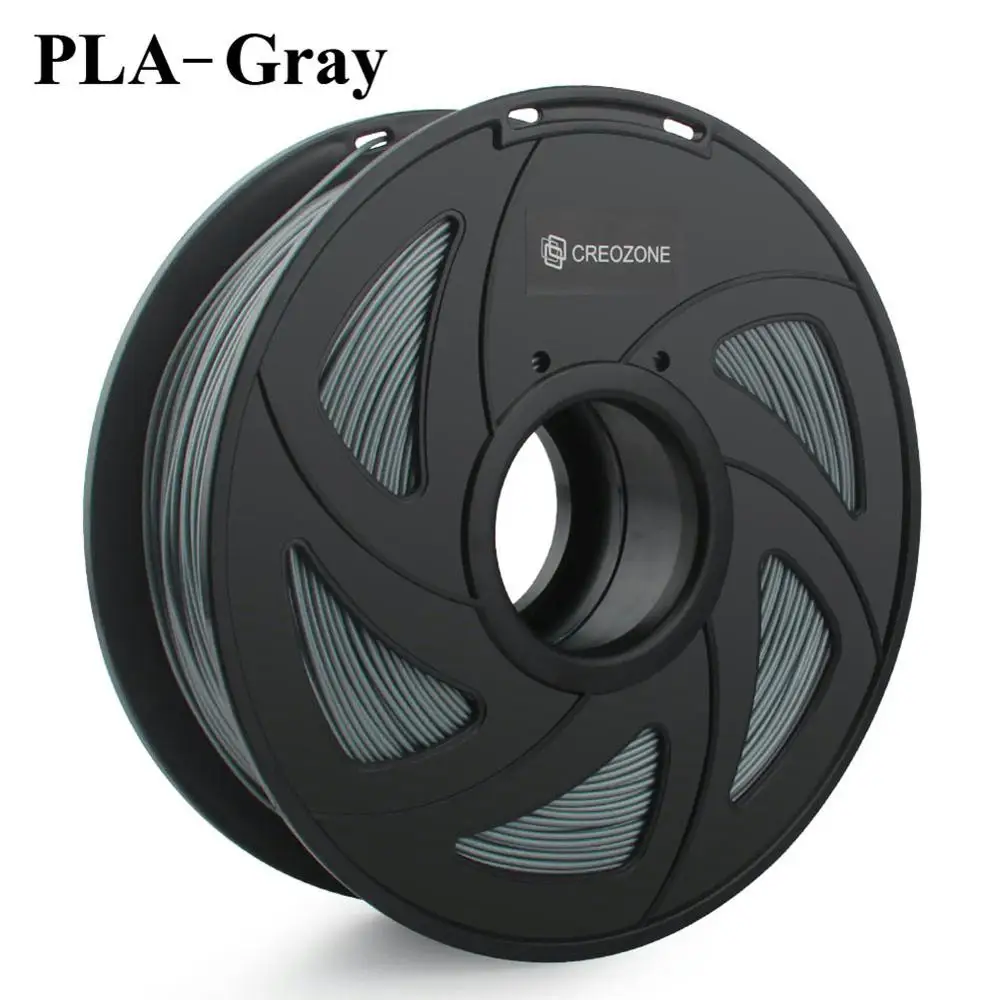 PLA-Gray Нить для 3d принтера CREOZONE 1,75 мм 1 кг PLA ABS Нейлон Дерево TPU PETG Carbon ASA PP PC 3D пластиковая печатная нить из России - Цвет: PLA-Gray