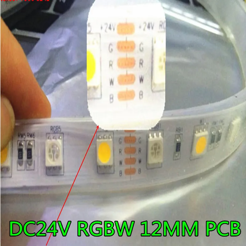 Светодиодная лента 5050 SMD 12 мм 5 м 60 светодиодов/м rgbww RGB теплый белый свет|rgb warm white|led