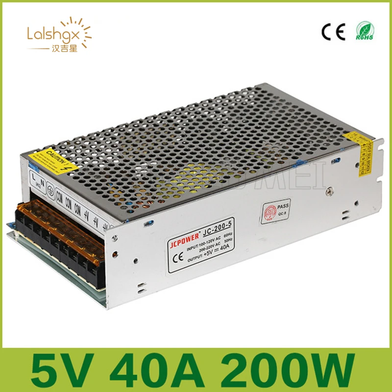 Высокое качество DC5V 12V 24V 36V 3В светодиодные полосы Мощность адаптер AC100 240V 1A 2A 3A 4A 5A