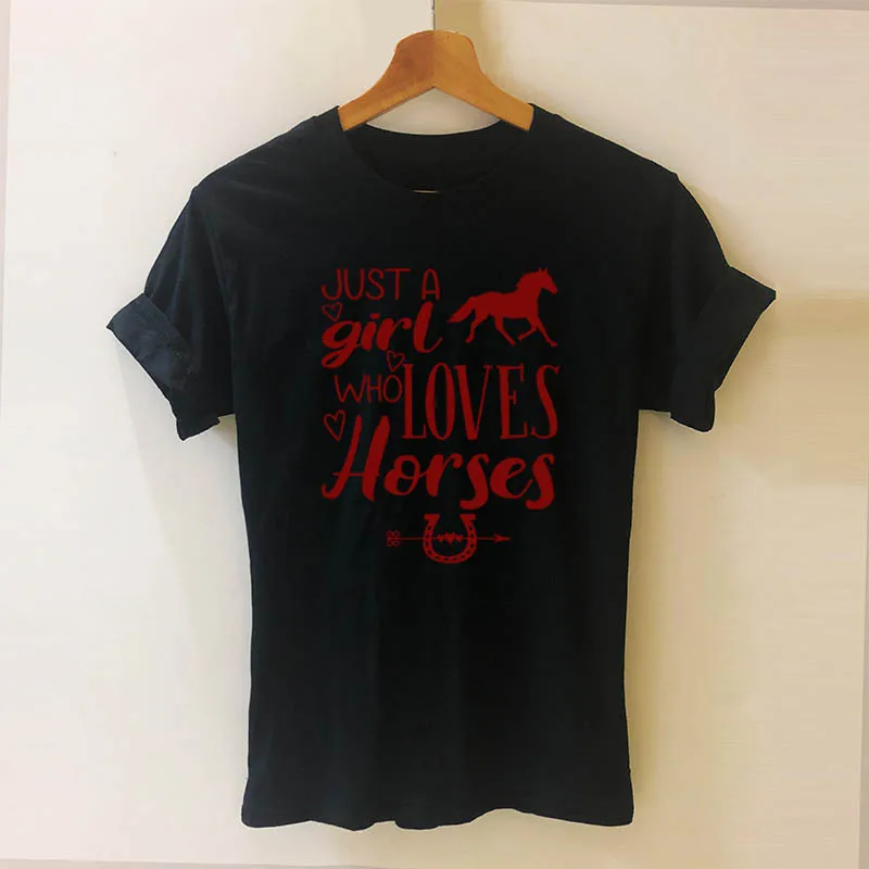 BLACK Новая футболка с надписью I Dont Need Therapy I Just Ride horse riding хлопковая футболка с короткими рукавами и круглым вырезом футболки для девочек, топы, женская одежда - Цвет: BLACK
