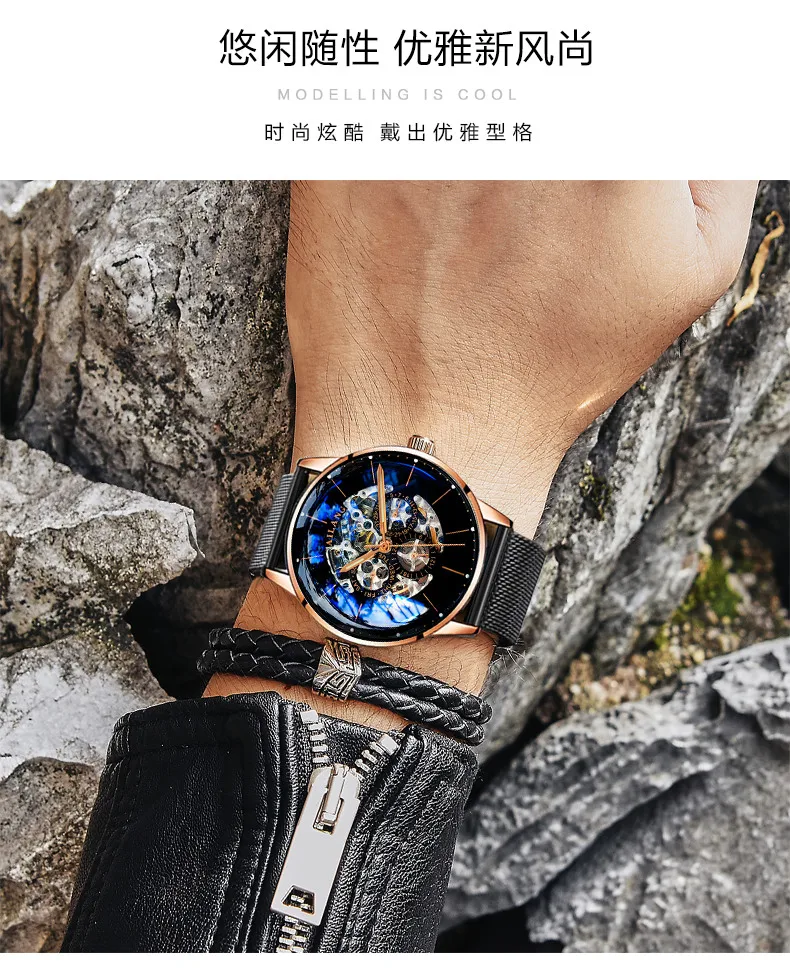 Новинка, reloj AILANG, роскошные мужские механические Автоматические часы, швейцарское снаряжение, наручные часы, модные, для отдыха, дизельные часы, кожа