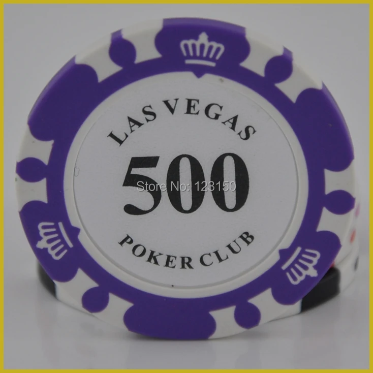 

PK-6005 50pcs/pack Clay 14g Poker Chips insert metal 11 denomination
