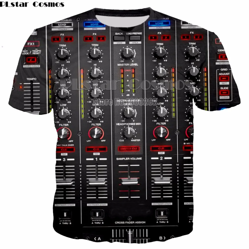 

PLstar Cosmos DJ Hip Hop T-shirt New Style pupular music 3D print Shirt O-Neck Short Sleeve T Shirt Drops shipping
