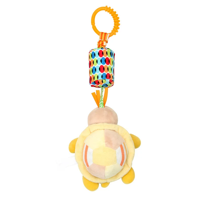 turtle Детские игрушки 0-12 месяцев, музыкальный погремушка-грызунок для новорожденных, висячий звонок коляски игрушки мультипликационных животных, детская кроватка, мобильная игрушка - Цвет: turtle