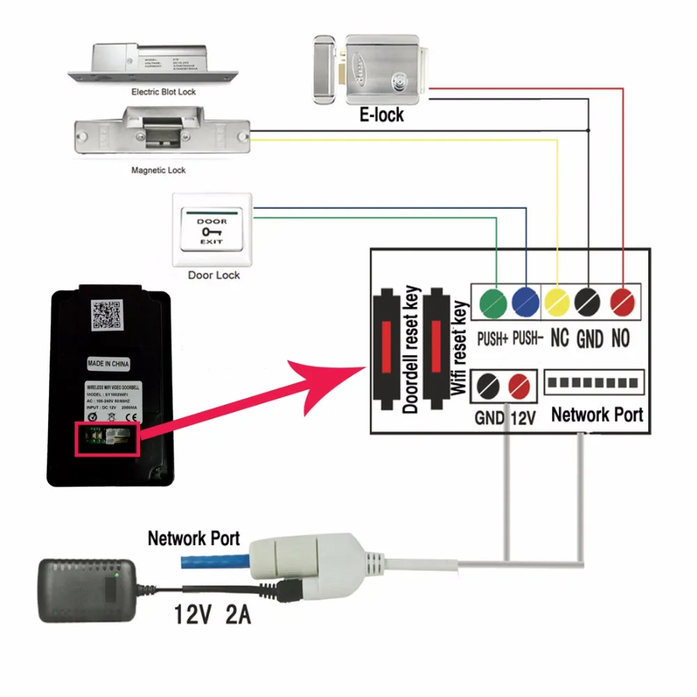 Смартфон с дистанционным управлением разблокировка wifi дверной звонок rfid картой