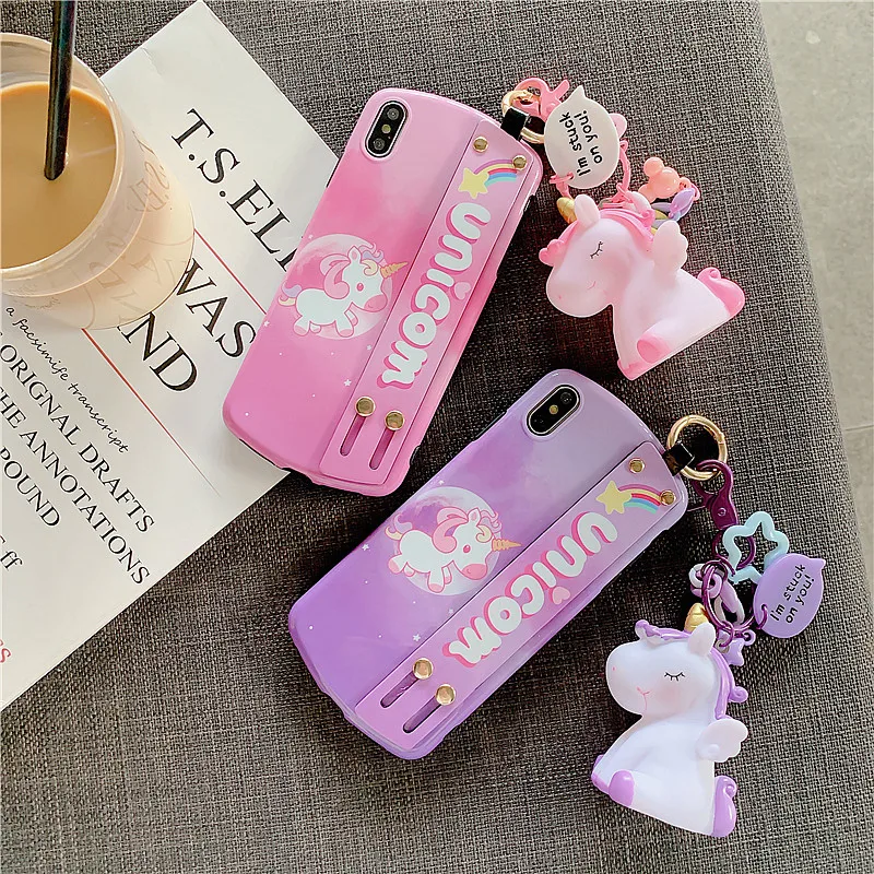 GlamPhoneCase чехол для телефона с единорогом iPhone X XS Max XR мягкий силиконовый 7 8 6 6s Plus |