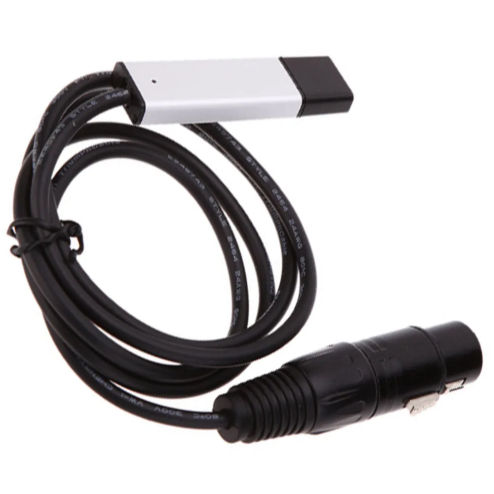 Светодиодный DMX512 компьютер с CD этап Переходник USB к интерфейс DMX прочный кабель