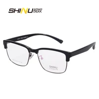 1 61 cr39 resin lens reading glasses excellent tr90metal frame presbyopic eyeglasses anti blue light farsighted eyewear sh018