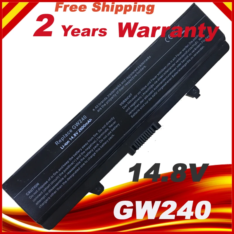 Аккумулятор для Dell Inspiron 1525 1526 1545 1546 Vostro 500 GW240 RN873 XR697 X284G 14 8 V|battery for dell|dell inspiron batterydell